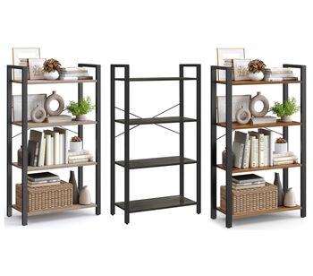 Four Tier Industrial Bookshelf Storage Unit, 7 of 7