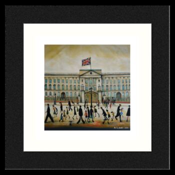 Framed 'Buckingham Palace' Print. Lowry Style, 2 of 4