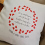 Valentines Love Hearts Cushion Couple/Anniversary, thumbnail 2 of 4