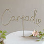 Cariad Wire Wedding Cake Topper, thumbnail 3 of 7