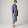 Men's 'Navy Paisley' Crisp Cotton Robe, thumbnail 3 of 5
