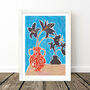 Still Life Print Of A Vase Of Lilies, thumbnail 6 of 9