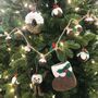 Handmade Mini Christmas Pudding Wreath Fair Trade, thumbnail 2 of 3