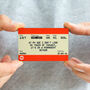 Funny Personalised Train Ticket Fridge Magnet, thumbnail 4 of 4