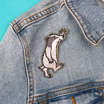 Percy The Park Keeper Badger Character Sew On Patch, 2 of 2