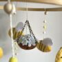 Handmade Bee Themed Baby Crib Mobile, thumbnail 3 of 4