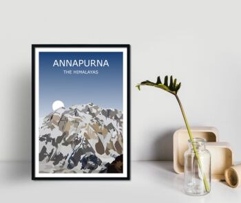 Annapurna Worlds 10th Highest Peak Art Print, 3 of 3