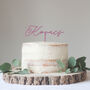 Personalised Surname Simple Wedding Cake Topper, thumbnail 1 of 5