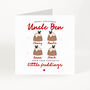 Personalised Christmas Card For Uncle Little Pudding Design, thumbnail 4 of 7