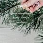 Personalised Clear Minimal Christmas Ornament, thumbnail 2 of 2