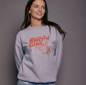 The Life Of A Snow Girl Christmas Sweatshirt, 4 of 4