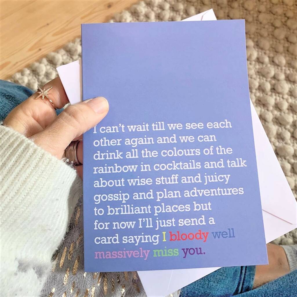 Massively Miss You: Card For Loved Ones