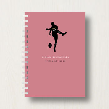 Personalised Rugby Lover's Journal Or Notebook, 6 of 7