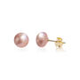 Classic Pearl Silver Stud Earrings, thumbnail 4 of 8