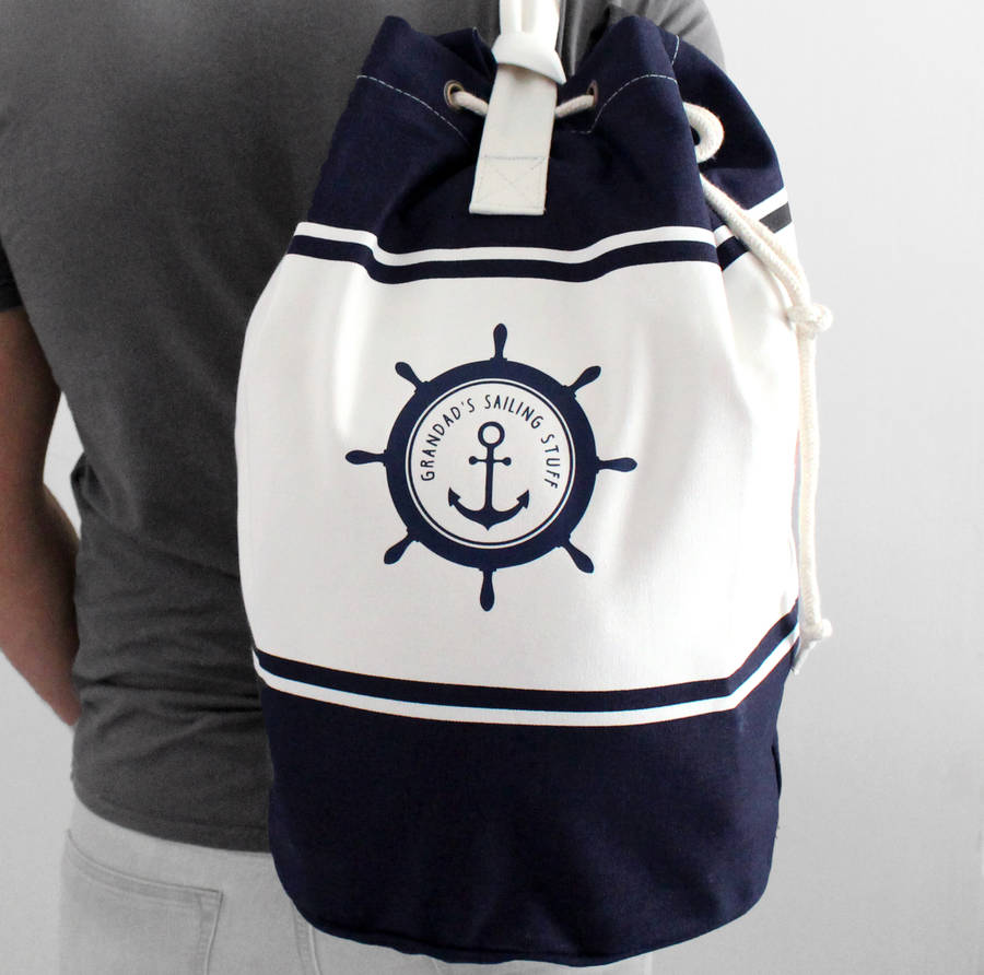 Personalised Sailing Canvas Duffle Bag By Precious Little Plum | www.semashow.com