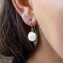 18ct Gold Plated Mother Of Pearl Drop Earrings, thumbnail 1 of 7