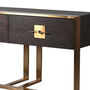 Tobacco Two Drawer Console Table, thumbnail 2 of 2