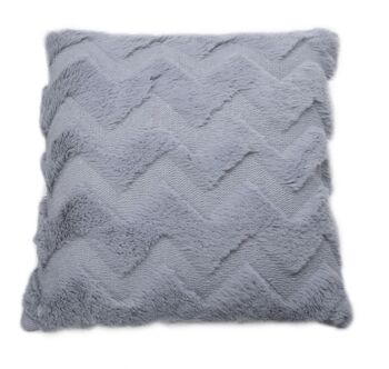 Chevron Zig Zag Beige Grey Pattern Pillow Cushion Cover, 4 of 7