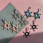 Handmade Shimmering Star Earrings, thumbnail 1 of 10