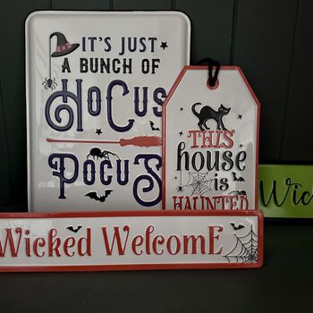 'A Wee Bit Wicked' Halloween Sign, 3 of 3