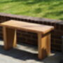 Personalised Oak Garden Bench, thumbnail 3 of 4