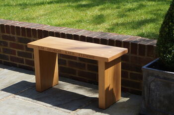 Personalised Oak Garden Bench, 3 of 4