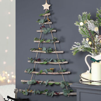 Metallic Mistletoe Christmas Tree Ladder, 3 of 6