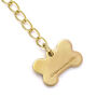 English Bulldog Sterling Silver Gold Plated Necklace, thumbnail 4 of 7