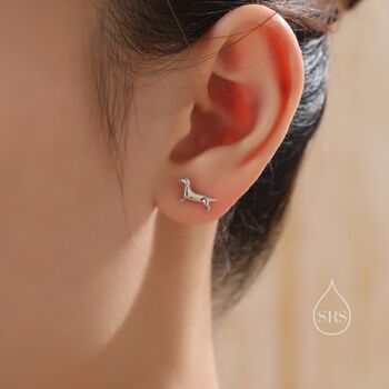Sausage Dog Stud Earrings, 8 of 12