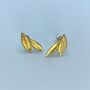 Double Gold Leaf Studs, thumbnail 5 of 10