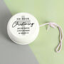 Personalised On Your Christening White Wooden Yoyo, thumbnail 1 of 3