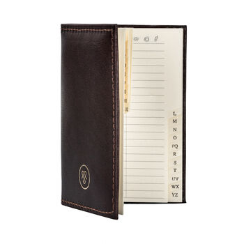 Mini Pocket Leather Address Book. ' The Caldana', 7 of 12