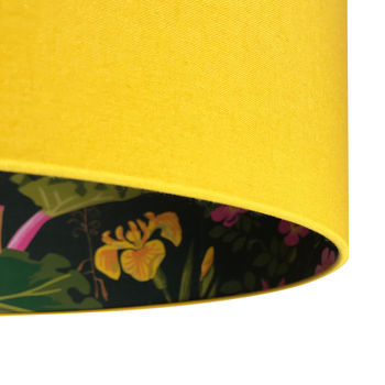 Rabarber Silhouette Lampshades In Egg Yolk Yellow, 2 of 10