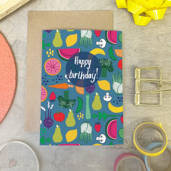 Fruit And Veg Birthday Card Bundle, 5 of 6