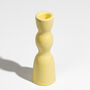 Low Wave Candleholder Yellow, thumbnail 2 of 6