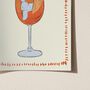 Aperol Spritz Cocktail Print, thumbnail 3 of 6