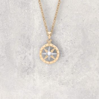9ct Gold Compass Necklace, 3 of 10