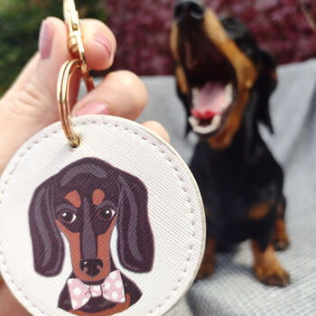 Personalised Pet Lover Keyring With Your Dog On, 11 of 12