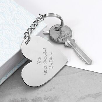 Personalised Heart Key Ring, 4 of 8