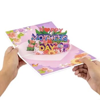 3D Pop Up Floral Mothers Day Card, 4 of 7
