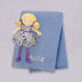 Peggy Rag Doll With Personalised Fleece Blanket, thumbnail 4 of 7