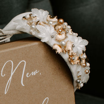 Embellished Bridal Bridesmaid Statement Headband Crown, 2 of 10