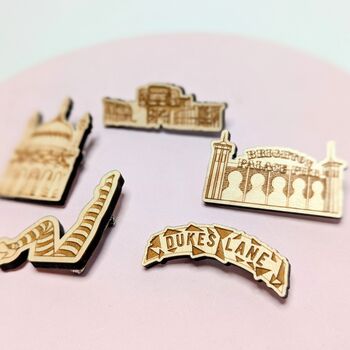 Brighton Landmarks Mini Brooch Pavilion West Pier, 7 of 9