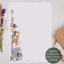 A4 Letter Writing Paper With Safari Zoo Animals, thumbnail 1 of 4
