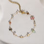 Non Tarnish Gemstone Nugget Bead Chain Bracelet, thumbnail 1 of 7
