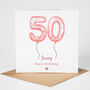 Personalised 50th Birthday Card Her, thumbnail 1 of 5