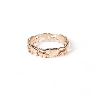 Elephant Rings , Rose Or Gold Vermeil 925 Silver, 4 of 10
