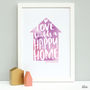 Personalised Love Builds… New Home Print, thumbnail 8 of 11