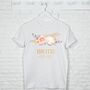 Bride To Be Pampas Grass And Floral Gold T Shirt, thumbnail 1 of 3