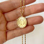 The World Is Yours Gold Plated Necklace, thumbnail 3 of 9